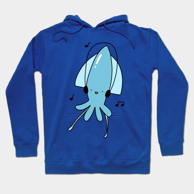 Headphones Squid Hoodie by saradaboru